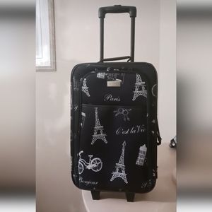 3 pc Protocol Paris Print Luggage